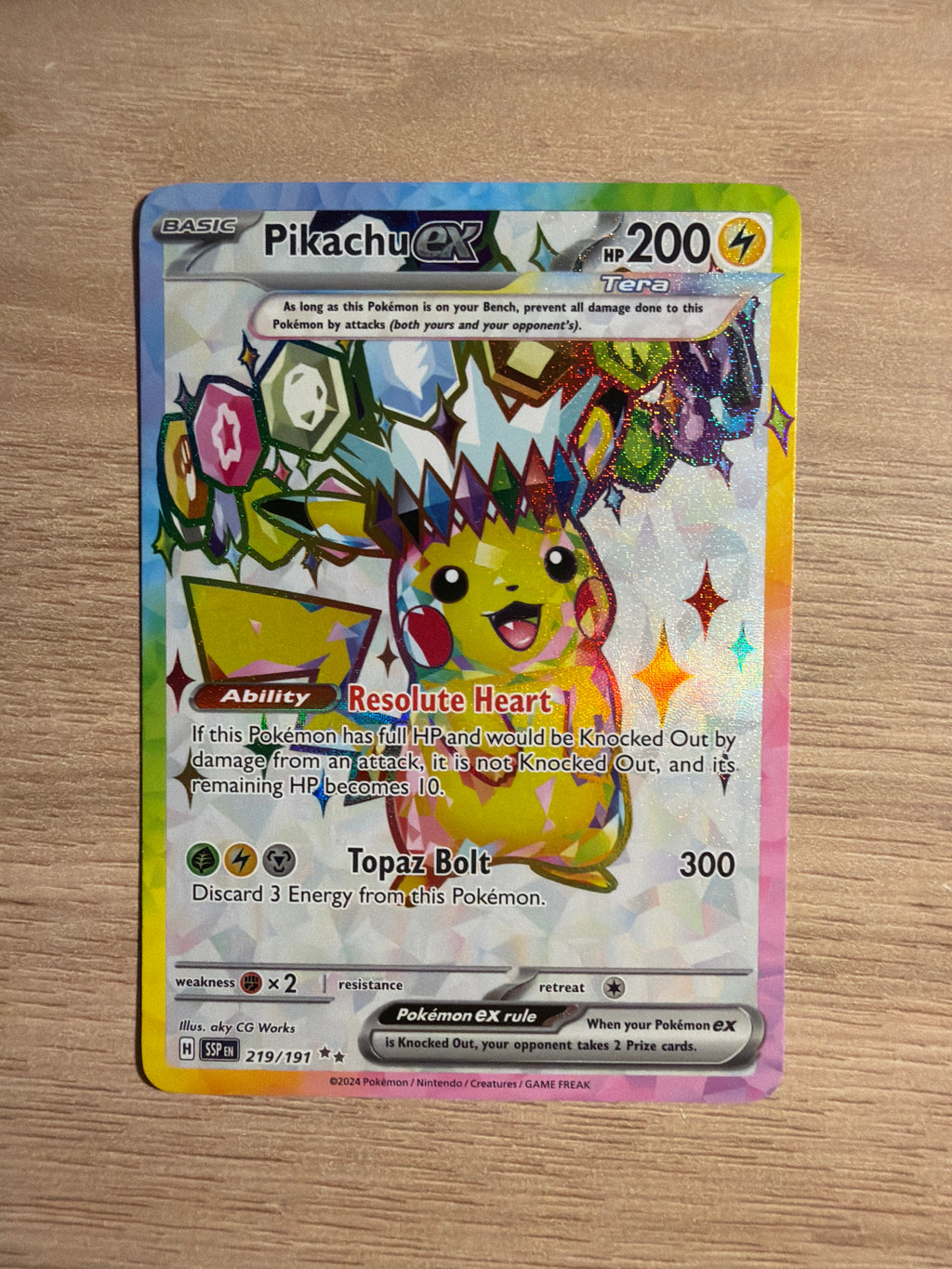 Pikachu EX #219
