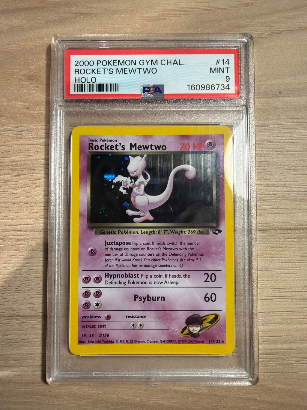 Rocket's Mewtwo PSA 9