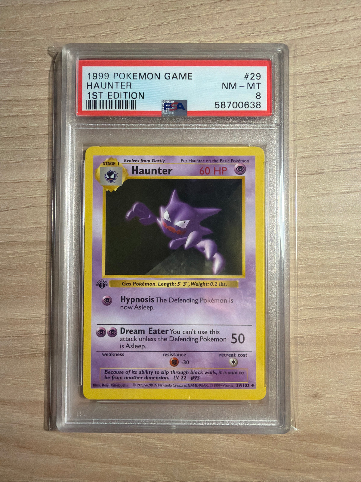 Haunter 1st edt #29 (PSA 8)