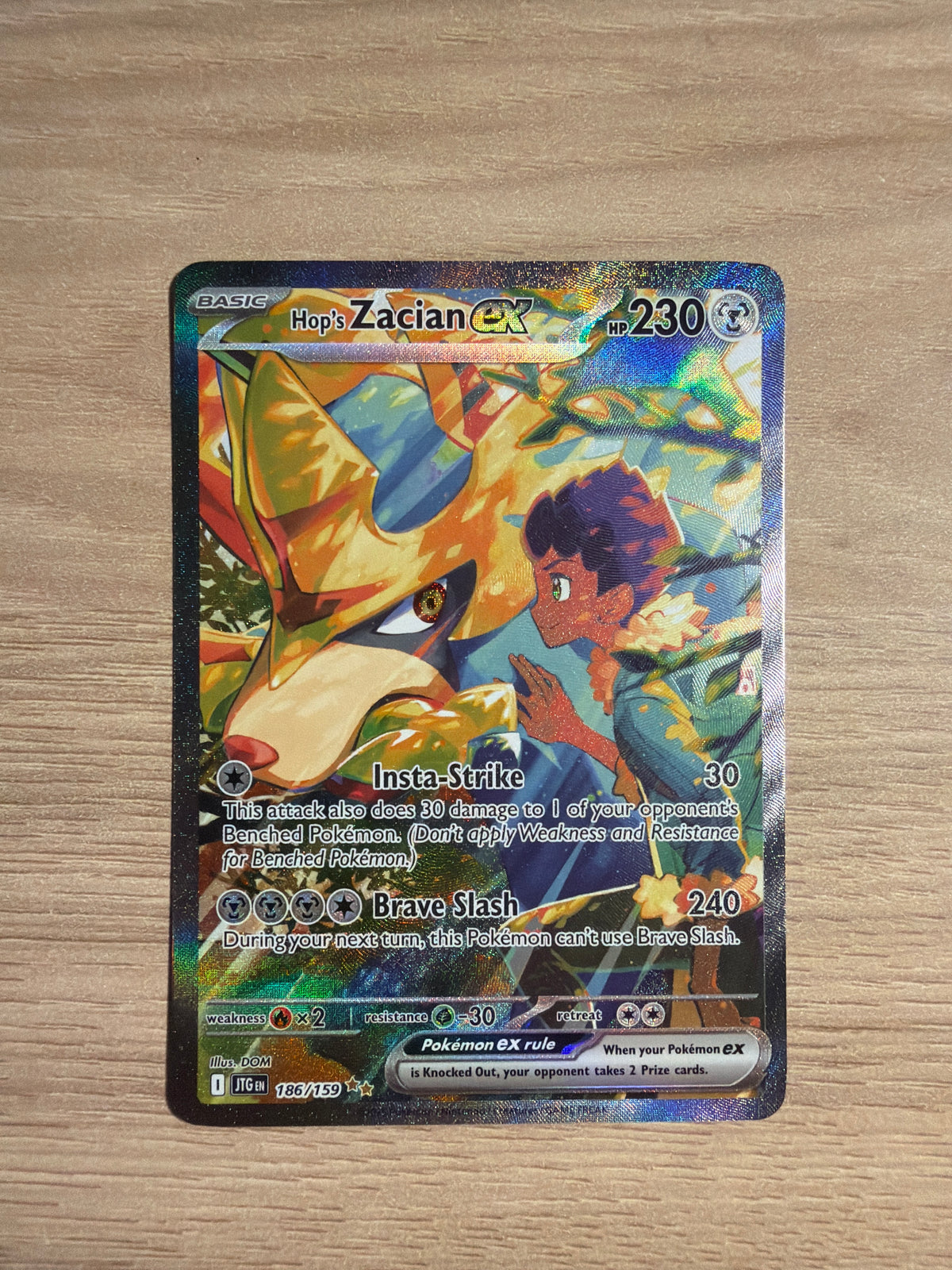 Hop's Zacian EX #186