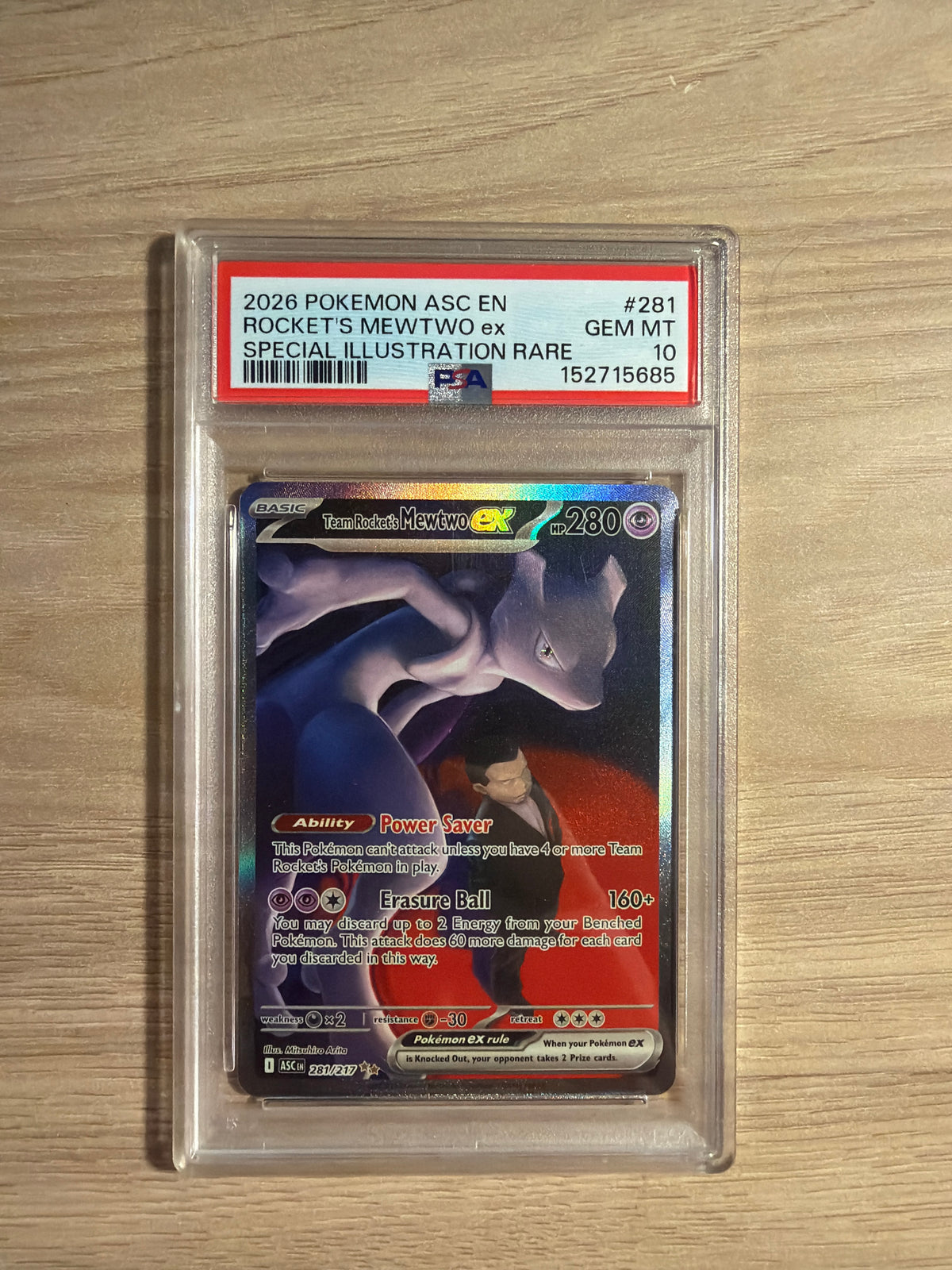 Mewtwo ex #281 PSA 10