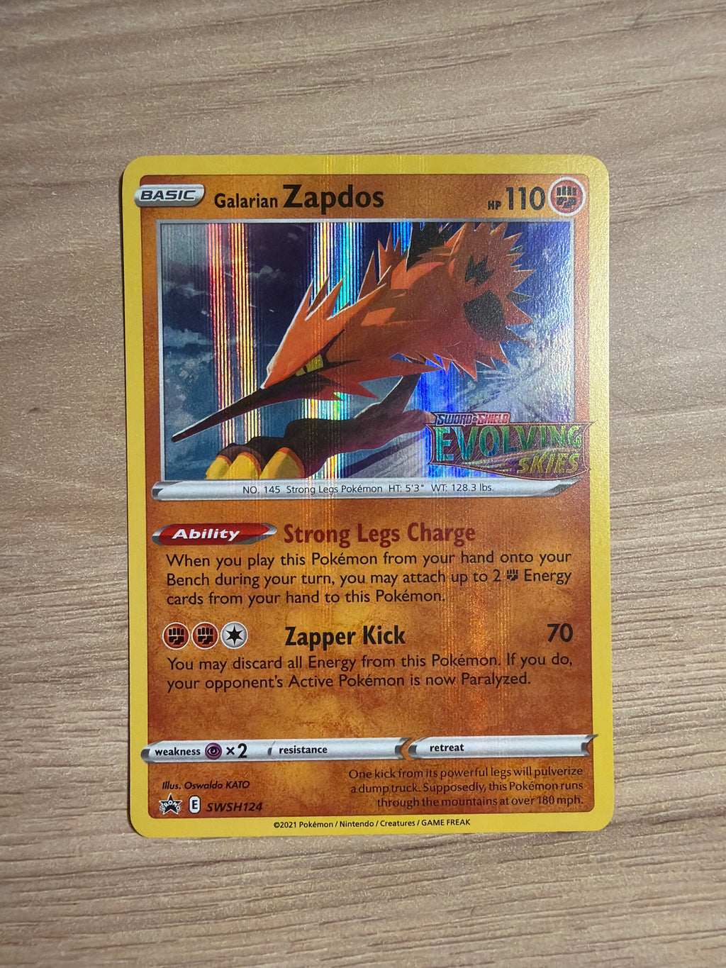 Trio birds evolving skies stamped (molteres, articuno & zapdos)