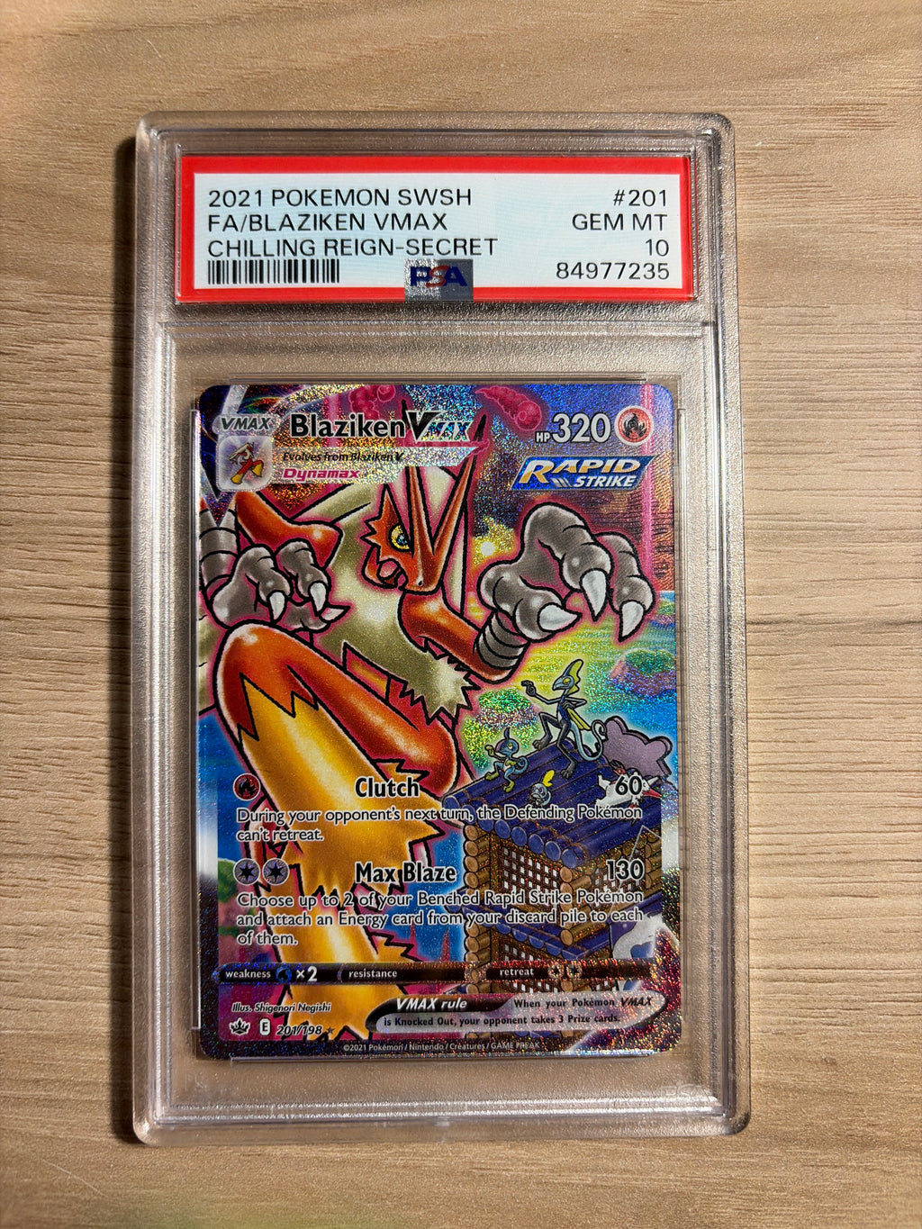 Blaziken Vmax PSA 10