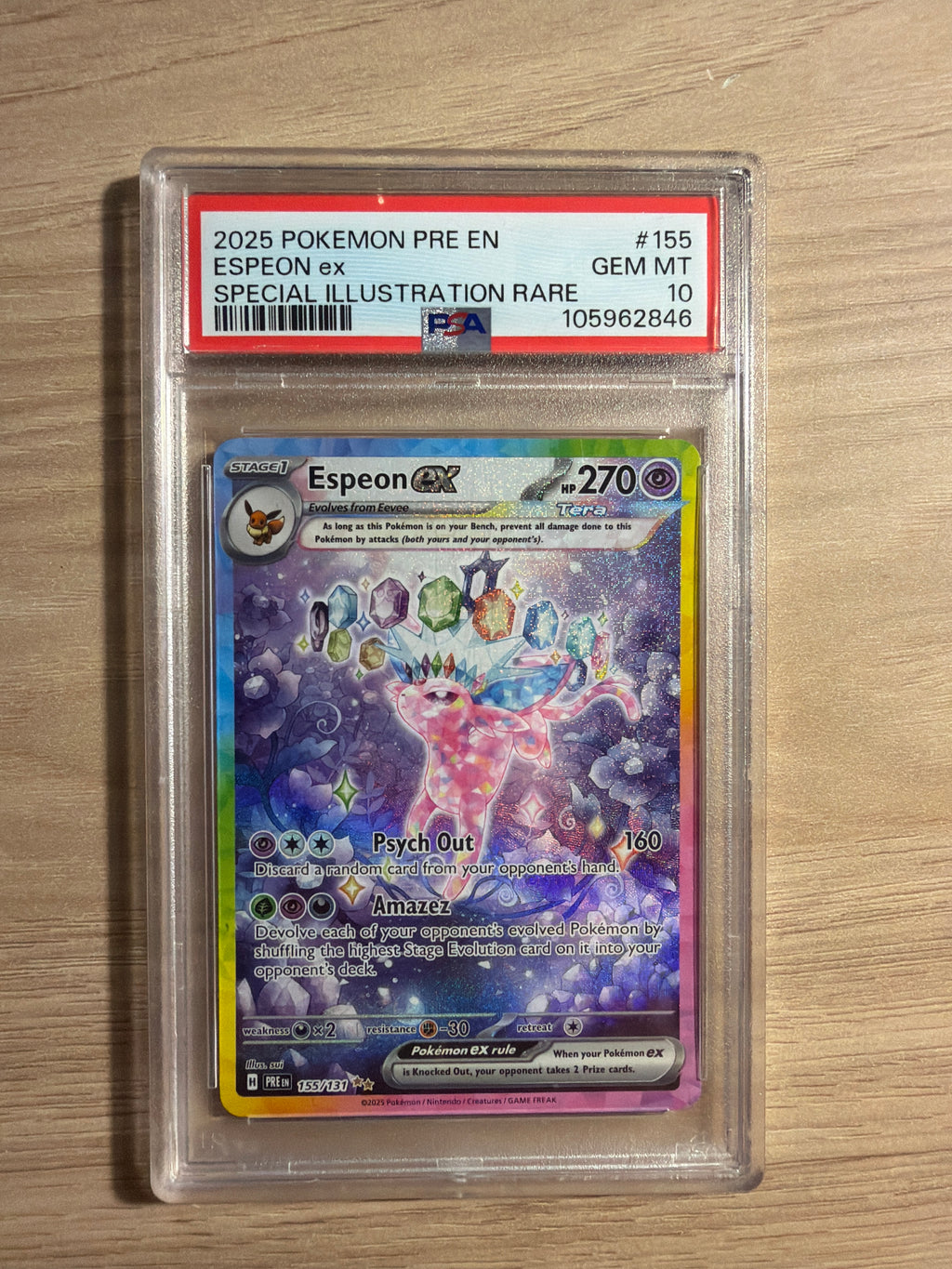 Espeon ex #155 PSA 10