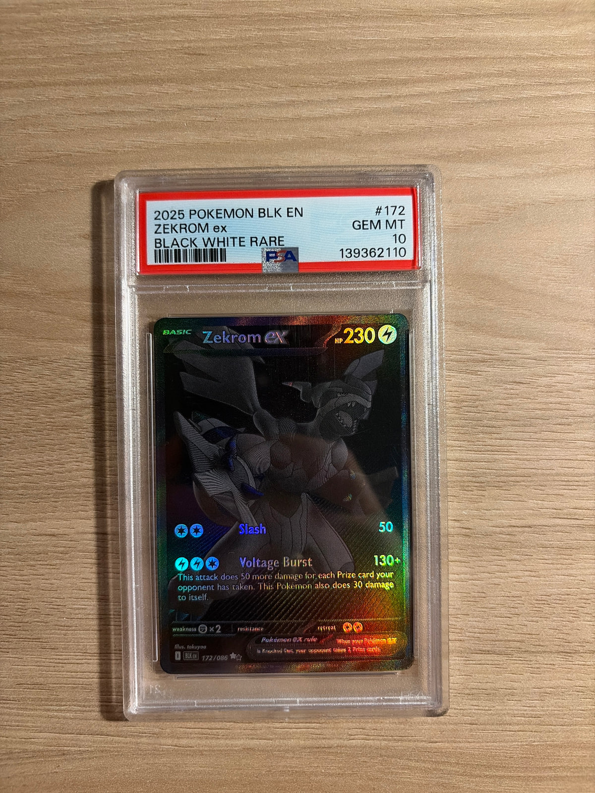 Zekrom ex #172 PSA 10