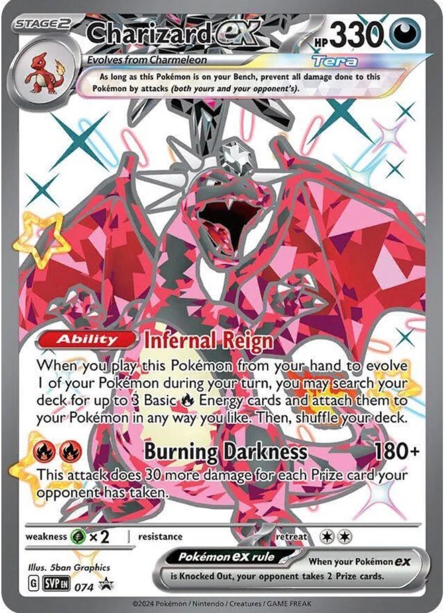 Paldean fates charizard tin 4pk