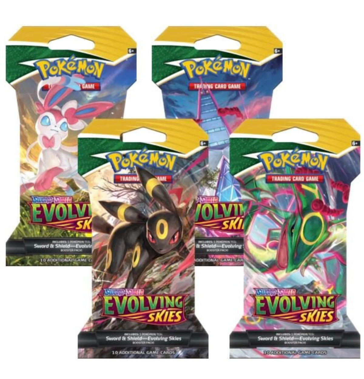 Evolving skies sleeved boosters
