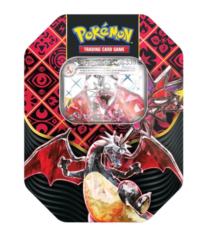 Paldean fates charizard tin 4pk